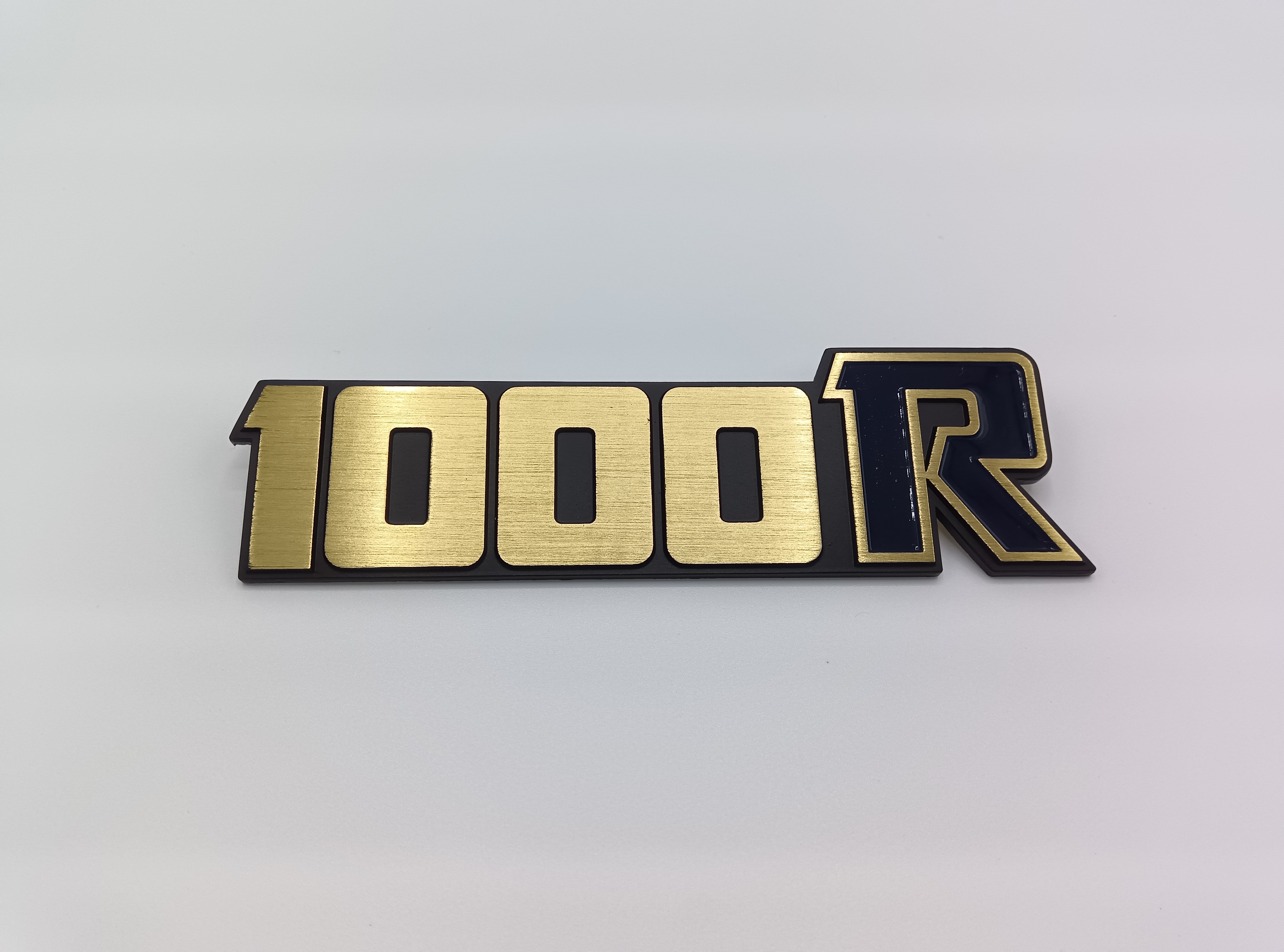 1982年 KZ1000R SIDE COVER EMBLEM "1000R （Ｒ=ブルー）"